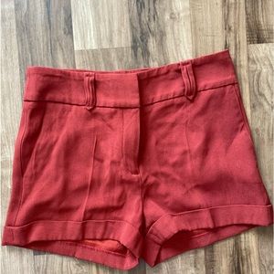 Sezane Shorts rust color